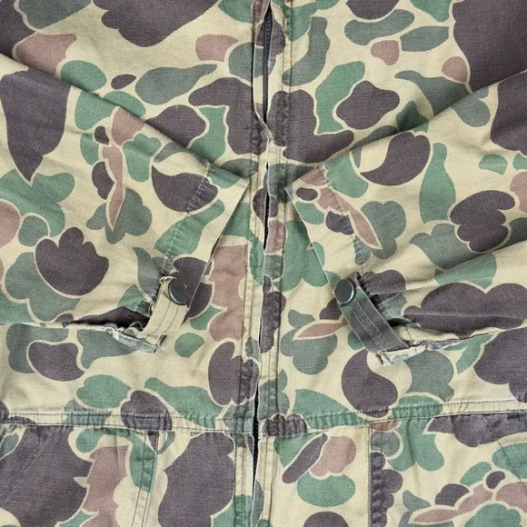 Vintage Sears Duck Camo Coveralls Mens M 1950s Field Tested Hunting USA - Picture 6 of 10